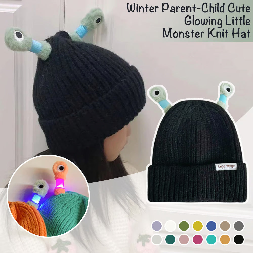 Cute Glowing Little Monster Knit Hat