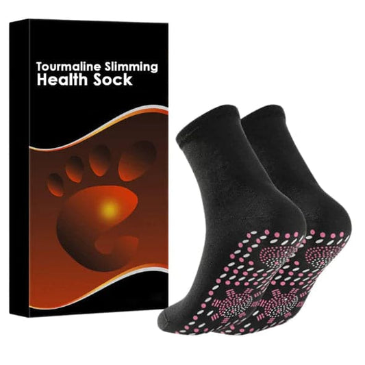 Tourmaline acupressure self-heating socks