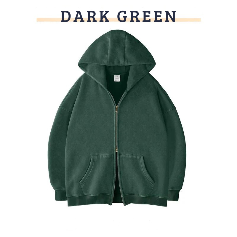 RIXZO™️ Premium Unisex Oversized zip up hoodie