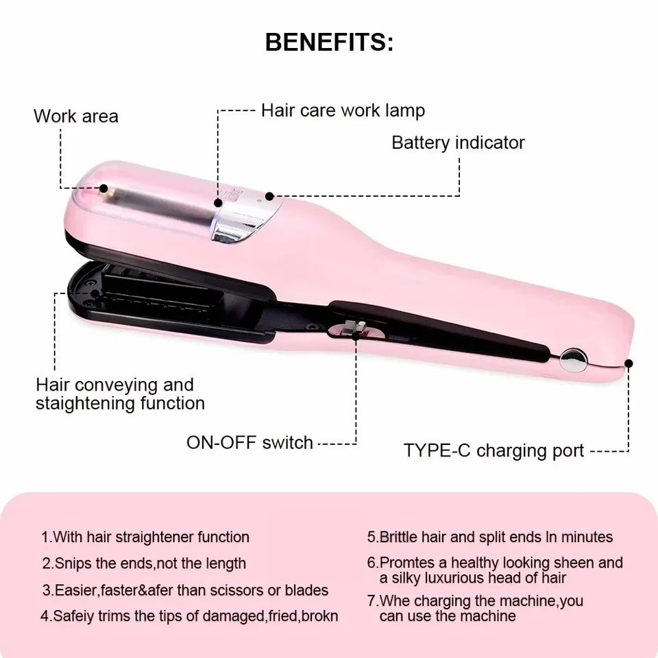 Rechargeable Cordless Split Hair Trimmer