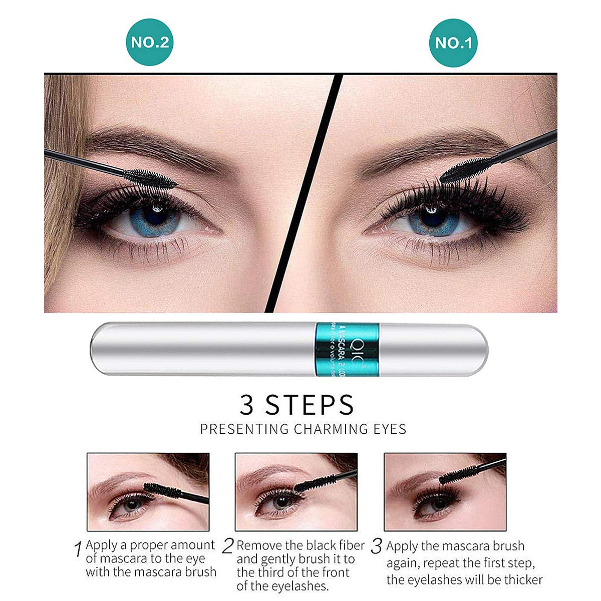 Silk Fiber Double In-one  Waterproof Mascara