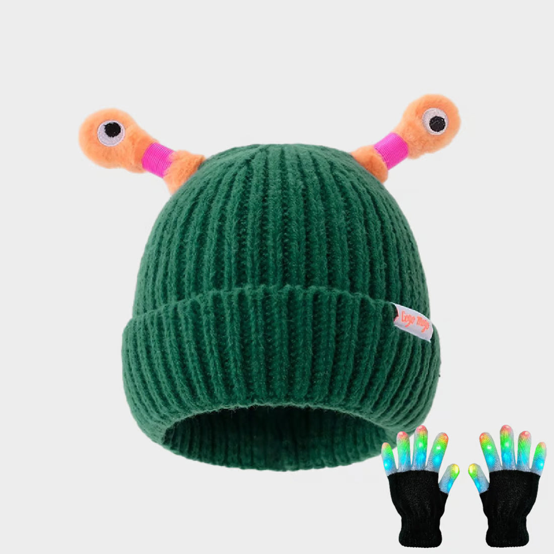 Cute Glowing Little Monster Knit Hat