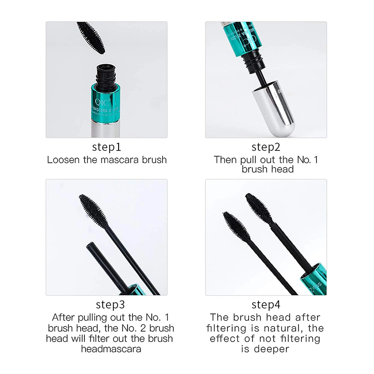 Silk Fiber Double In-one  Waterproof Mascara