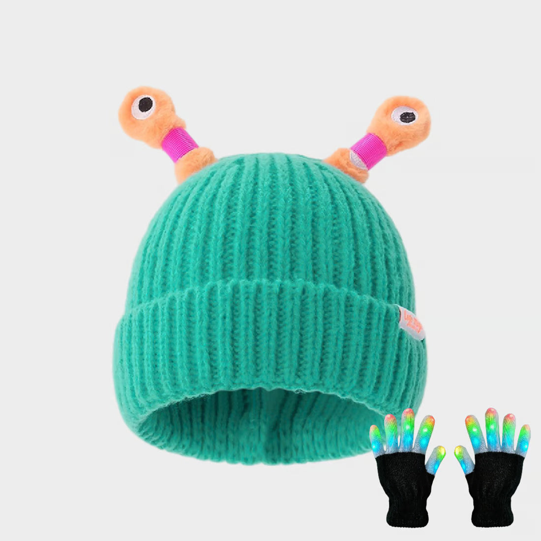 Cute Glowing Little Monster Knit Hat