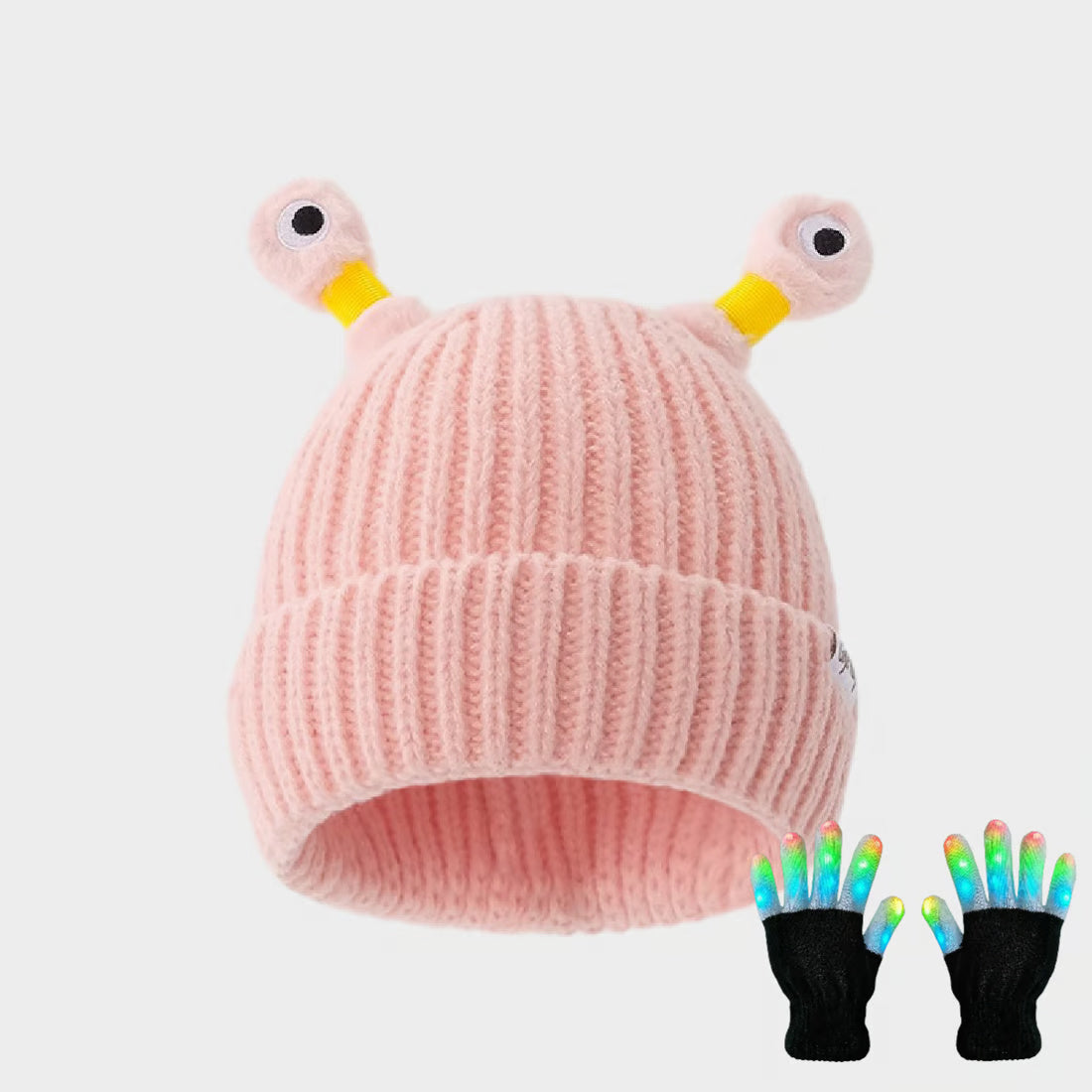 Cute Glowing Little Monster Knit Hat