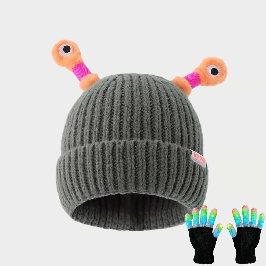 Cute Glowing Little Monster Knit Hat