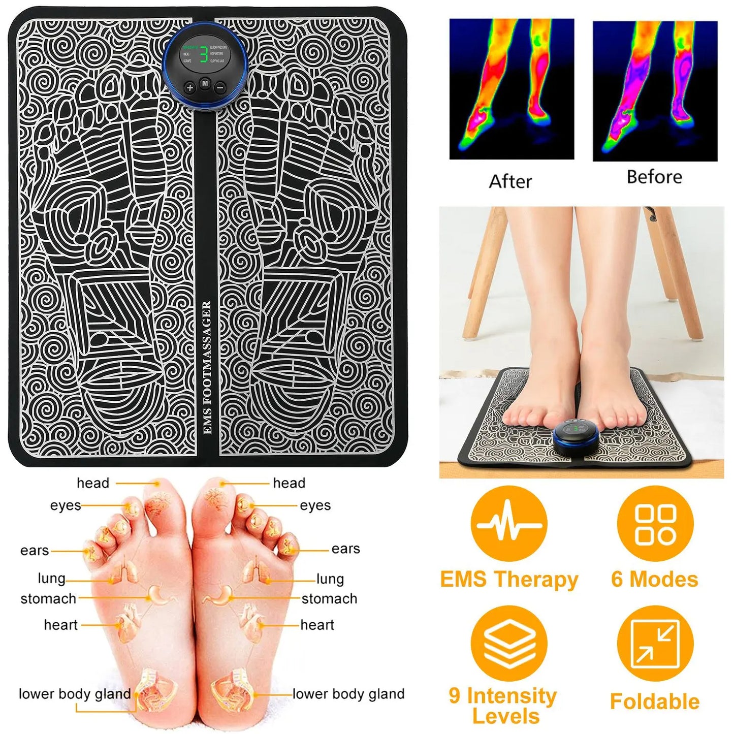 EMS Foot Massage Pad