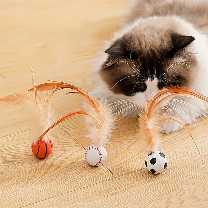 Cat Feather Ball Toys