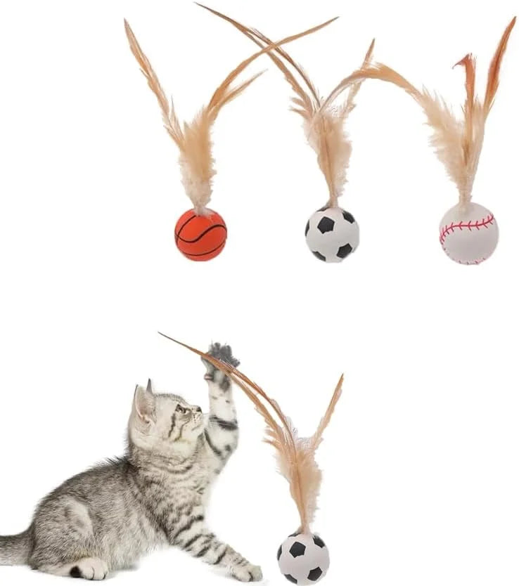 Cat Feather Ball Toys