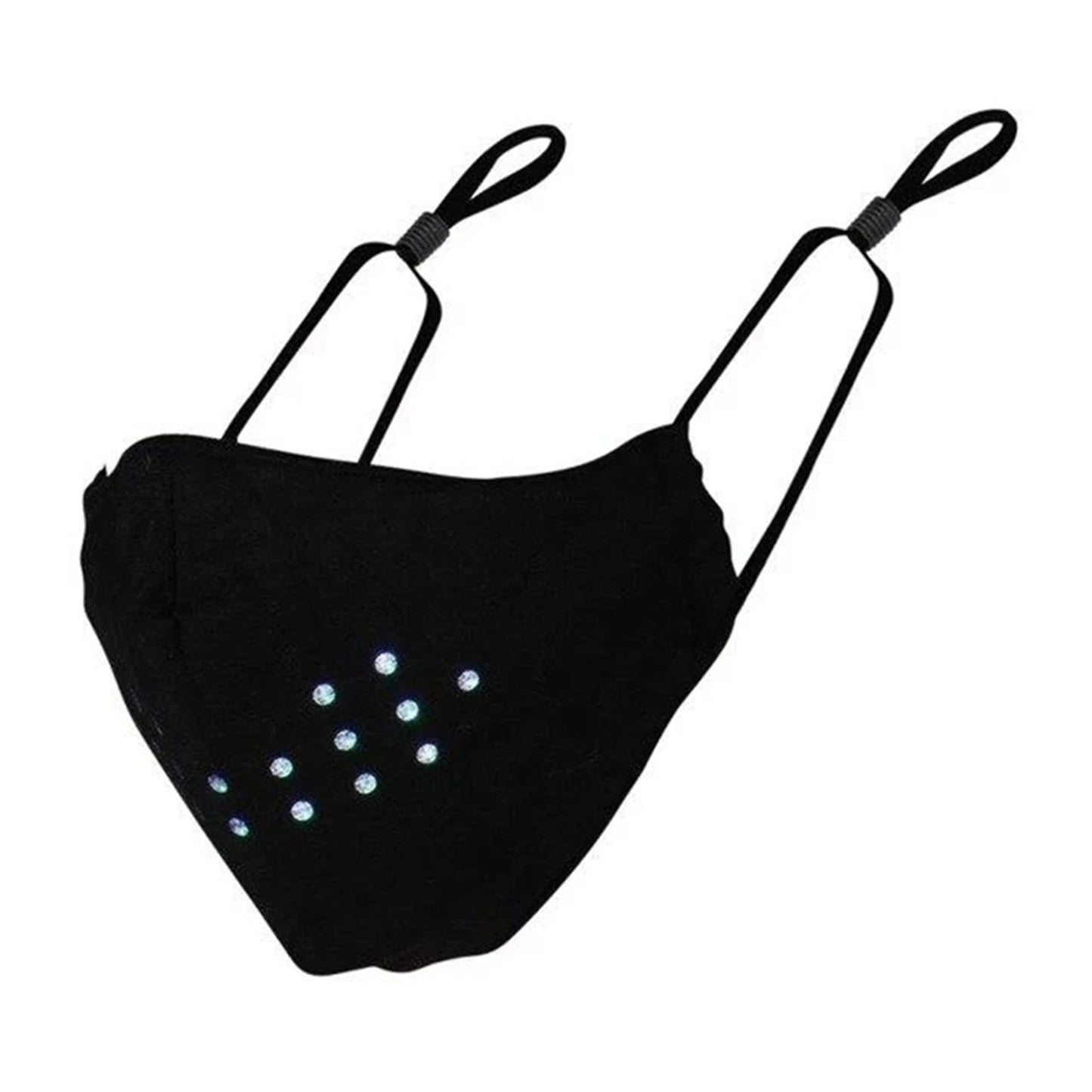 Sound Reactive LED Face Mask - Mouth moves as you talk!