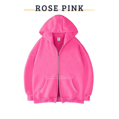 RIXZO™️ Premium Unisex Oversized zip up hoodie