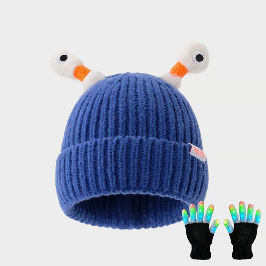 Cute Glowing Little Monster Knit Hat