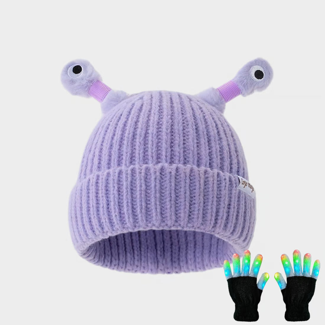 Cute Glowing Little Monster Knit Hat