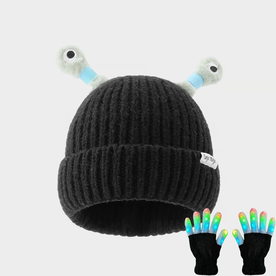 Cute Glowing Little Monster Knit Hat