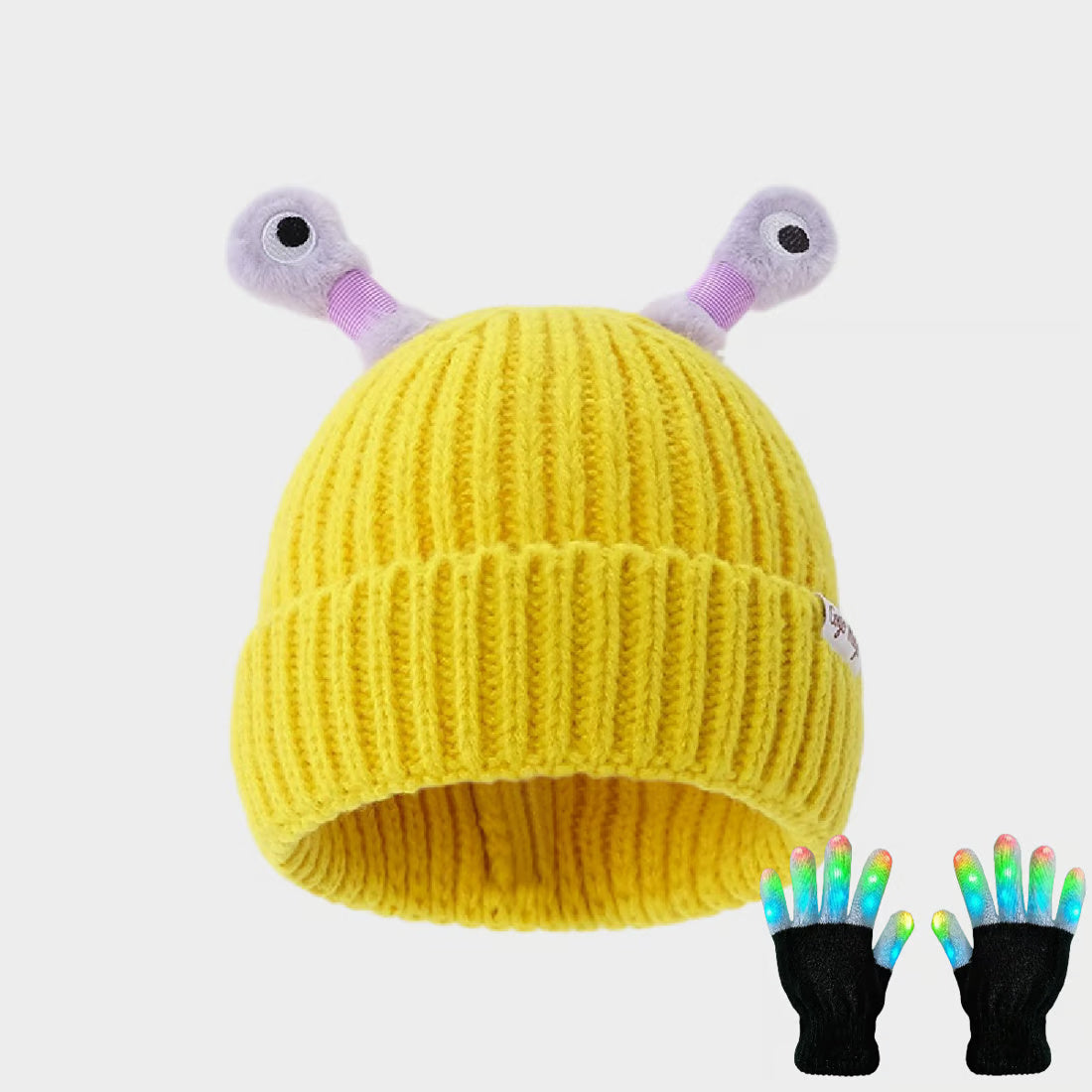 Cute Glowing Little Monster Knit Hat