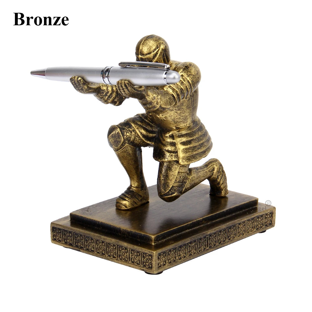 Chivalrous Executive Knight Pen Holder