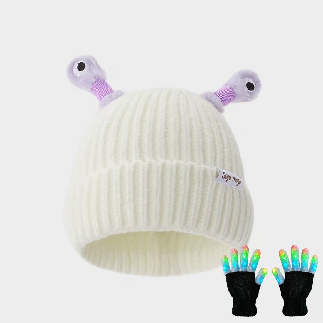 Cute Glowing Little Monster Knit Hat