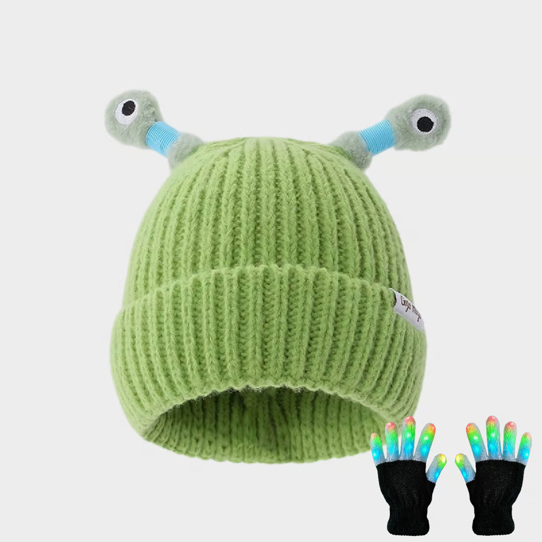 Cute Glowing Little Monster Knit Hat