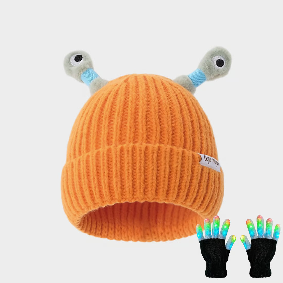 Cute Glowing Little Monster Knit Hat