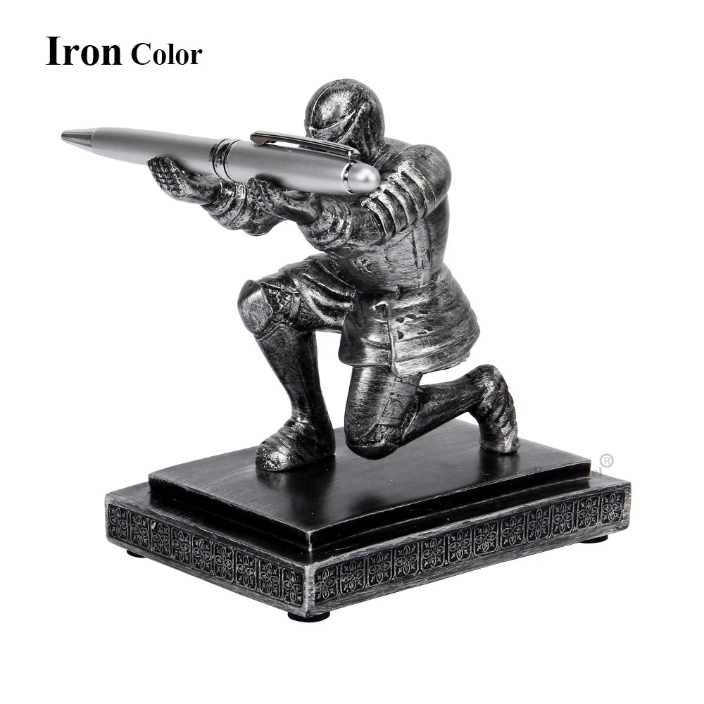 Chivalrous Executive Knight Pen Holder