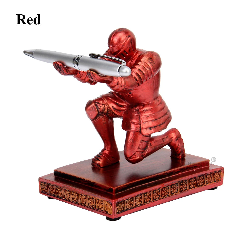 Chivalrous Executive Knight Pen Holder