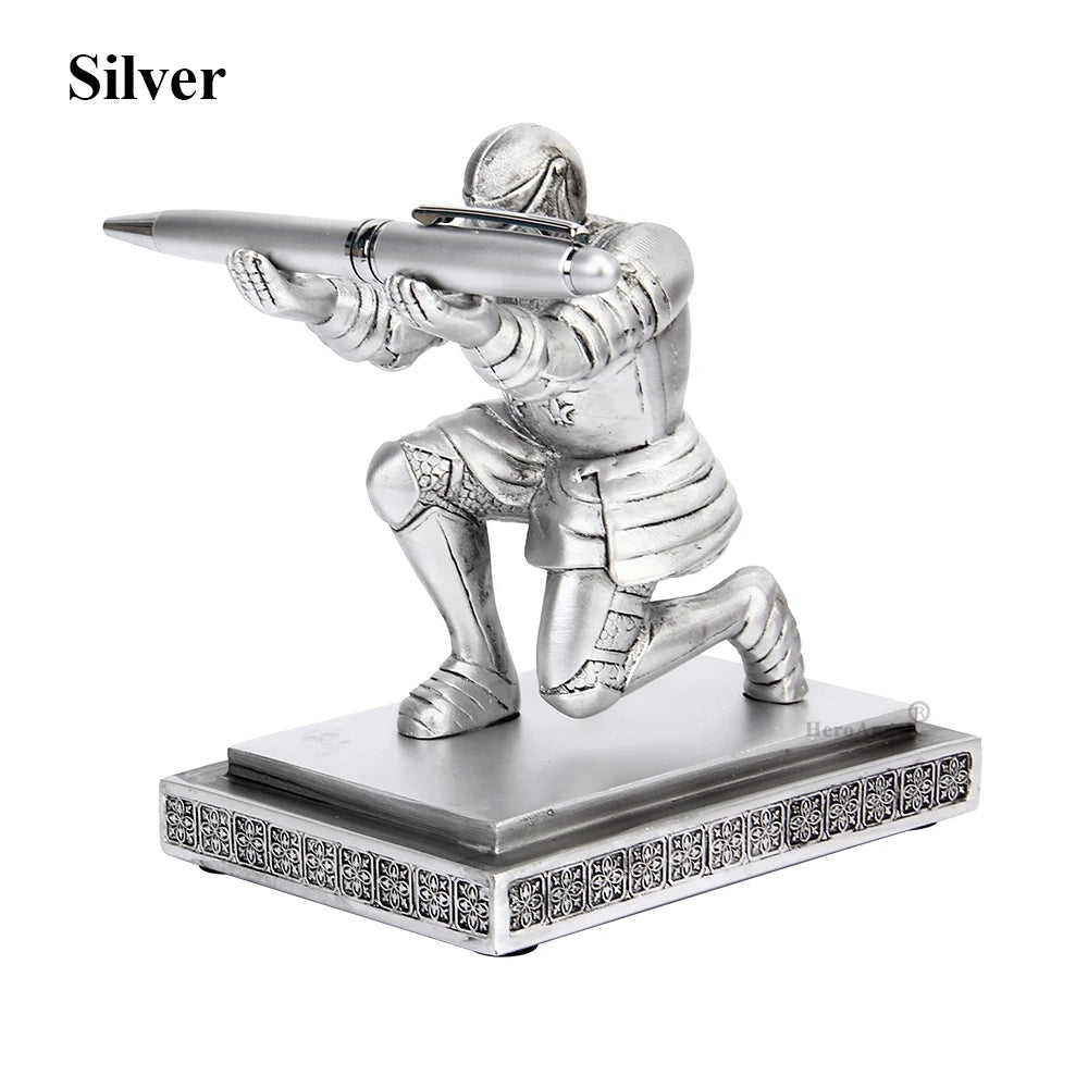 Chivalrous Executive Knight Pen Holder